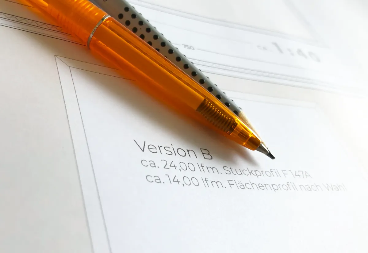 Kostenlose, individuelle Planung von Raumkonzepten und Lichtkonzepten mit Stuckelementen bei TopStuck in Linz.