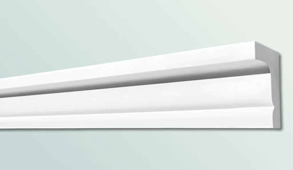 Stuckleiste B 64 für die Decke mit klarer, moderner Form.